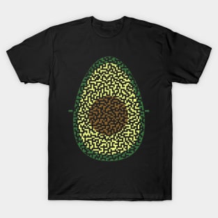 Avocado Shaped Maze & Labyrinth T-Shirt